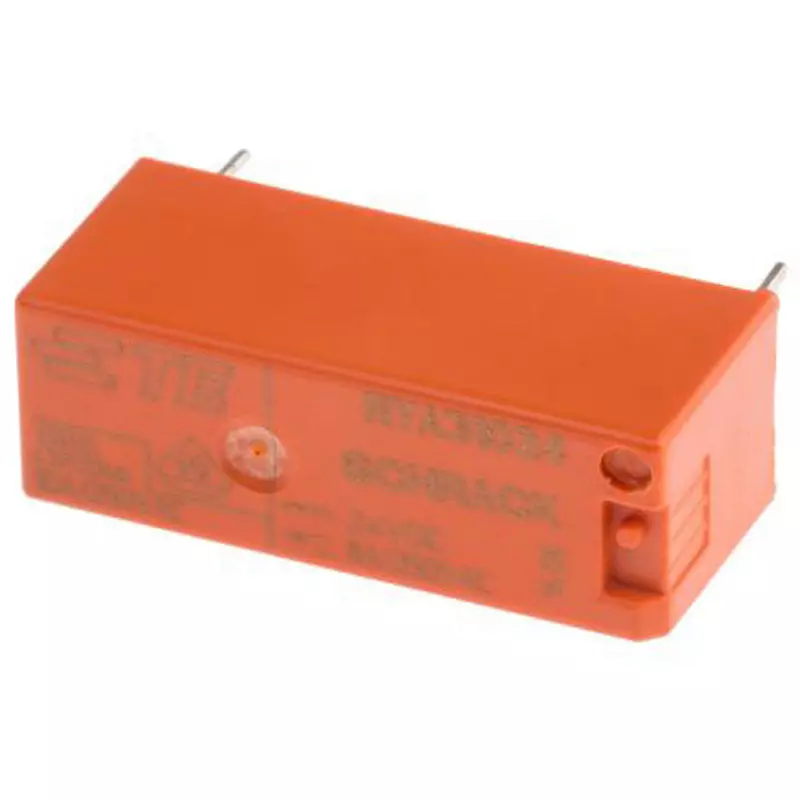 TE CONNECTIVITY Power Relay Board Mounting Type Of Sign SPST Contact Configuration Through Hole Terminal Type, RYA31024