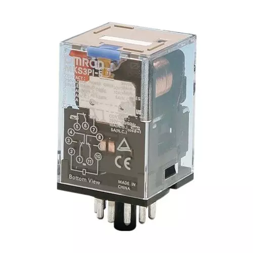 OMRON INDUSTRIAL AUTOMATION Power Relay 10 Amp Contact Current 3PDT 230 V AC, MKS3PI-5 AC230