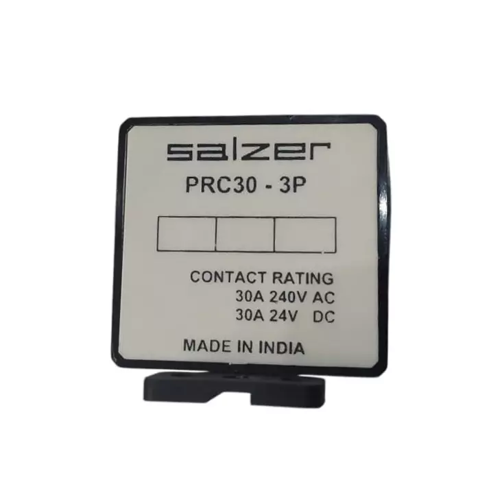 Salzer 12 V DC 3 Pole Power Relay, PRC 30 3P 12 (Pack of 4)
