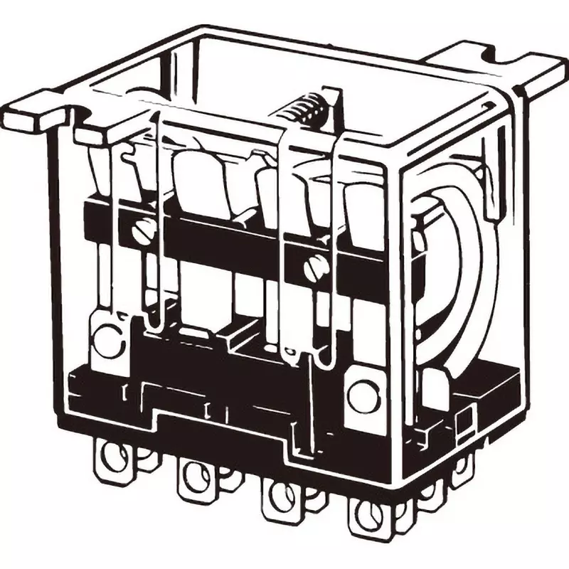 Omron Case Top Mounting Bi-Power Relay AC12 V 4 Pole, LY4F-AC12