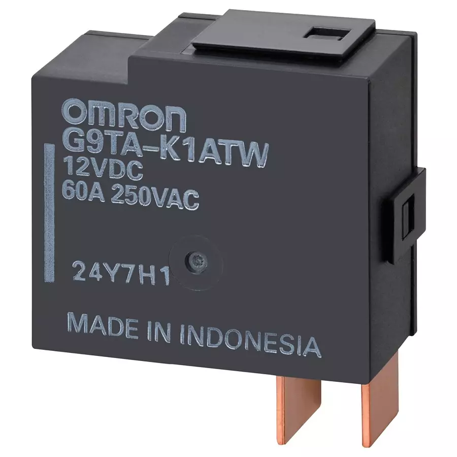 OMRON ELECTRONIC COMPONENTS POWER RELAY, SPST-NO, 60A, 250V, BRACKET, G9TA-K1ATW  DC12