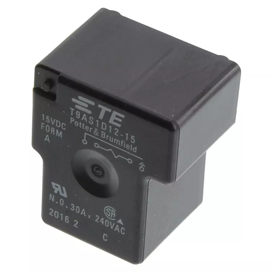 TE CONNECTIVITY POWER RELAY, SPST-NO, 15VDC, 30A, THT, 1-1393210-4