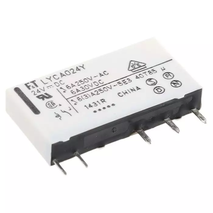 Fujitsu Power Relay PCB Mount SPDT PCB Pin 24 V DC 3390 Ω, FTR-LYCA024Y