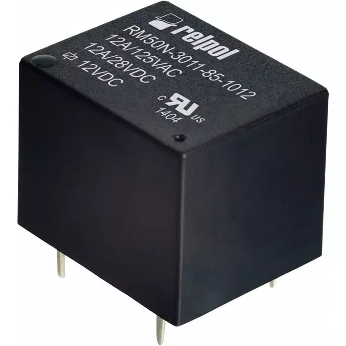 Relpol Power Relay PCB Mount PCB Pin 24 V DC 1600 Ω, RM50N-3011-85-1024