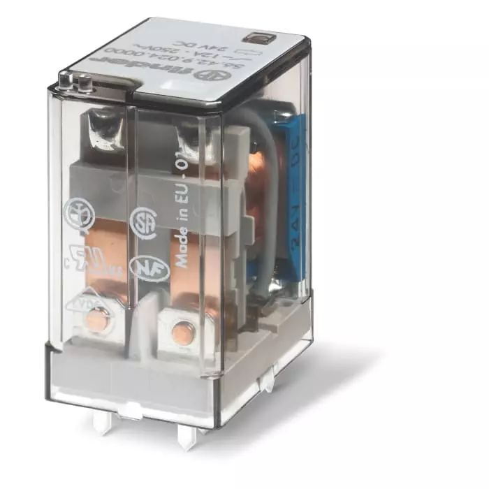 Finder PCB Mount Power Relay Module 48 V AC Coil 20 A Switching Current, 564480480000 (Pack of 10 Pcs)