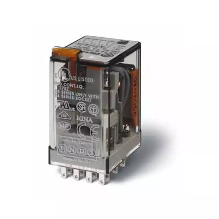 Finder Plug In Relay 32 V DC Coil 7 A Switching Current, 553490320074 (Pack of 10 Pcs)
