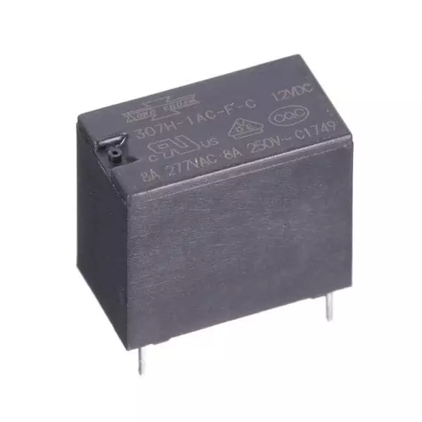 Song Chuan Power Relay Through Hole Mount 1 Form A (SPST-NO) 240 V AC, 307H-1AC-F-C-12VDC