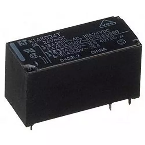 FCL Components Power Relay Through Hole Mount 1 Form C (SPDT-NO, NC) 16 Amp 440 V AC, 300 V DC, FTR-K1CK006W