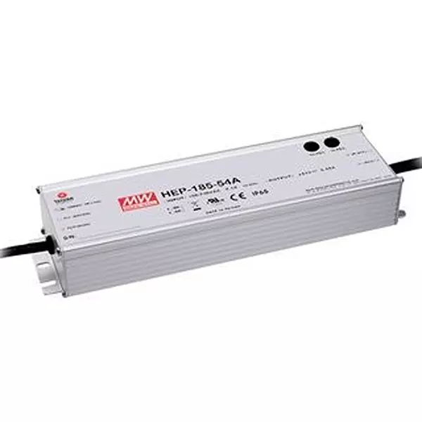 MEAN WELL POWER SUPPLY, AC-DC, 24V, 7.8A, HEP-185-24A