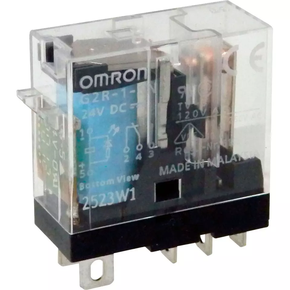 Omron Mini Power Relay 1-Pole Plug-In Terminal, G2R-1-SN DC24