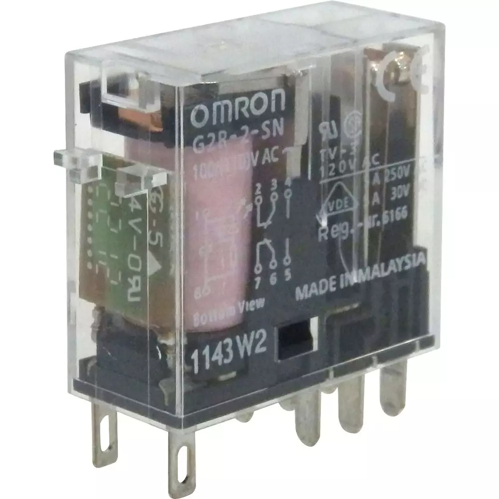 Omron Mini Power Relay 2-Pole Plug-In Terminal, G2R-2-SN AC100/(110)