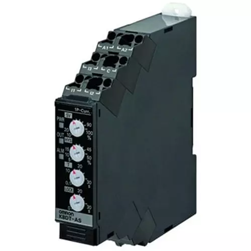 Omron Single-Phase Current Relay 2000 V AC Terminal: IP20 Portection, K8DT-AS3TA