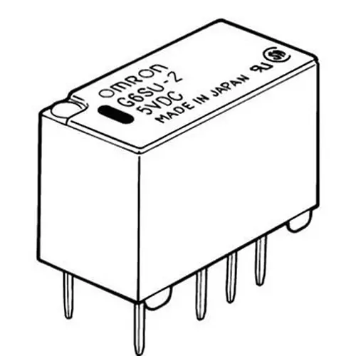 Omron Surface Mount Relay 2C Contact Configuration G6S Series (Relay) Single-Winding Latching Type Terminals For Printed Circuit Boards