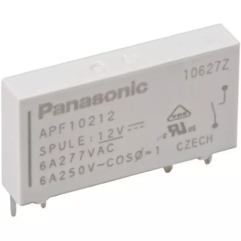 Panasonic Power Relay 12/DC V, APF10212 (Pack of )