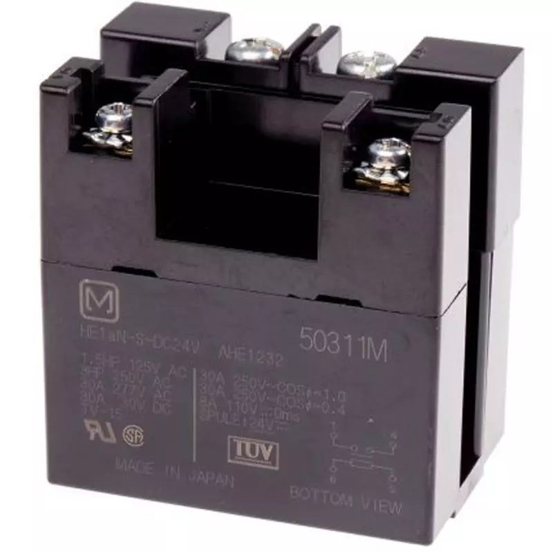 Panasonic Power Relay 24/ DC V, HE1AN-S-DC24V (Pack of )