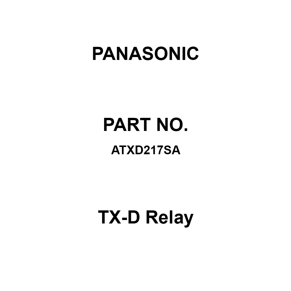 Panasonic TX-D Relay DC 9 V Rated Coil Voltage, ATXD217SA (Pack of 40 Pcs)