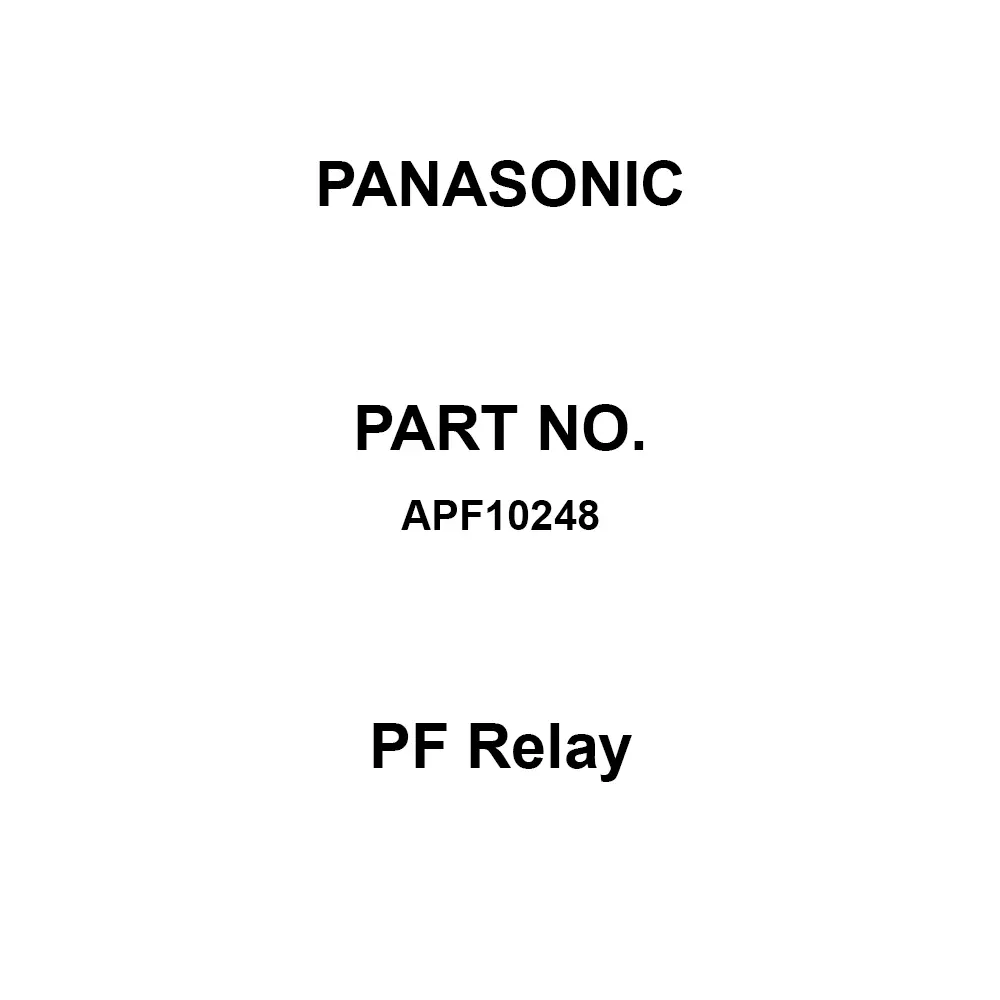 Panasonic PF Relay 1A Contact DC 48 V Rated Coil Voltage, APF10248 (Pack of 20 Pcs)