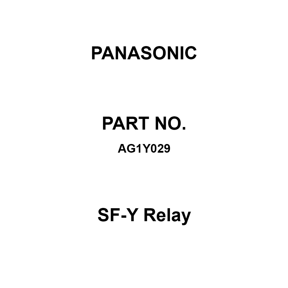 Panasonic SF-Y Relay 2A2B Contact DC 5 V Rated Coil Voltage, AG1Y029 (Pack of 20 Pcs)