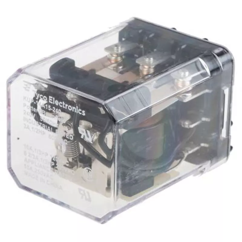 TE CONNECTIVITY Power Relay Plugin Type Of Sign 3 PDT Contact Configuration Easy Connection Terminal Type, KUP-14A15-240