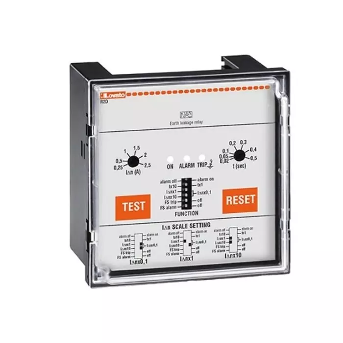 Lovato Earth Leakage Relay, 50 Hz, 60 Hz Frequency, 0.025 - 25A Leakage, 2 Output, R2D415