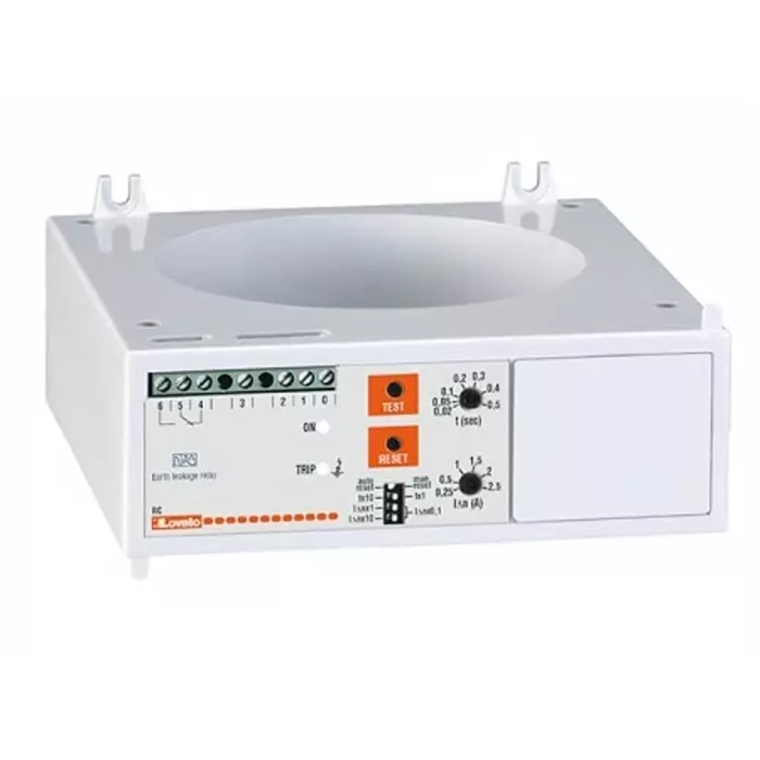 Lovato Earth Leakage Relay, 50 Hz, 60 Hz Frequency, 0.25 - 2.5A Leakage, SPDT Output, 31RC110415