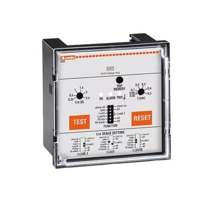 Lovato Earth Leakage Relay, 50 Hz, 60 Hz Frequency, 0.025 - 25A Leakage, 2 Output, R3D415