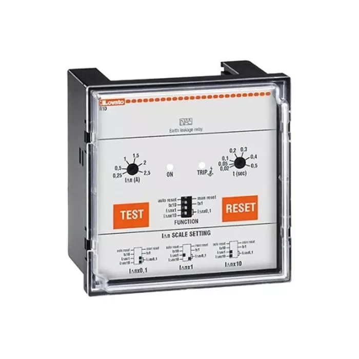 Lovato Earth Leakage Relay, 50 Hz, 60 Hz Frequency, 0.025 - 25A Leakage, 1 Output, R1D415