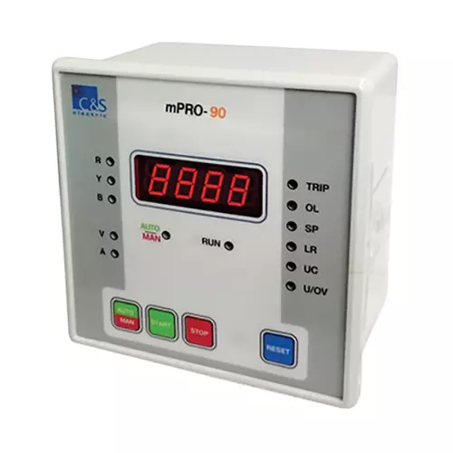 C&S Electric mPRO 90 Electronic Motor Protection Relay Internal & External CT3 2.0-62.5 Amp, MPRO-90-CT3-E