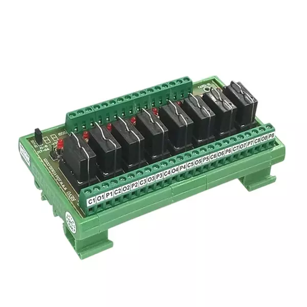 Shavison 1 C/O 8 Channels General Purpose Relay Module With G5Q Relay, 24 V DC and 22 mA @ 24 V DC Per Channel, AS655-24V-S-G5Q