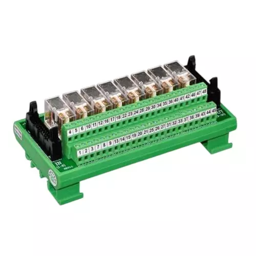 Shavison 2 C/O 8 Relay Module With FRC Connector Input & Cascading, 24 V DC and 25 mA Per Channel, AS296-24V-OE