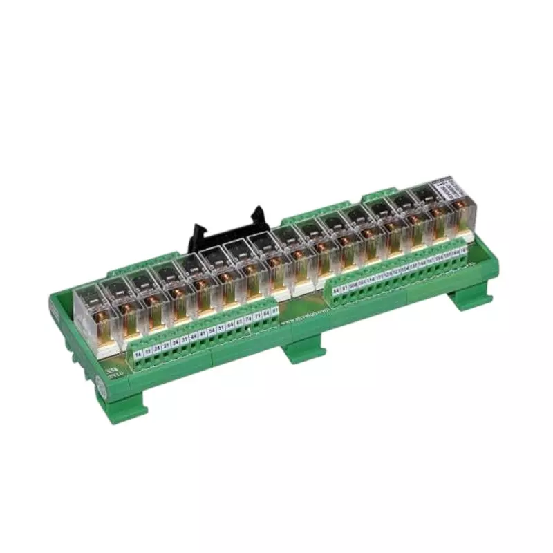 Shavison 1 N/O 16 Relay Module With Coil Connection Through FRC / HE10, 24 V DC and 25 mA Per Channel, AS334-24V-N-OE