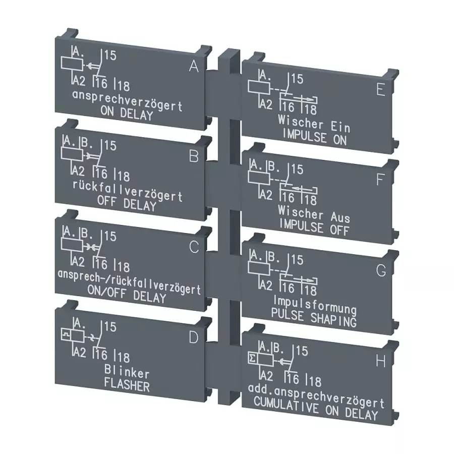 Siemens Label for Use with Sirius 3RP20, 8s, 3RP29010A (Pack of 8)