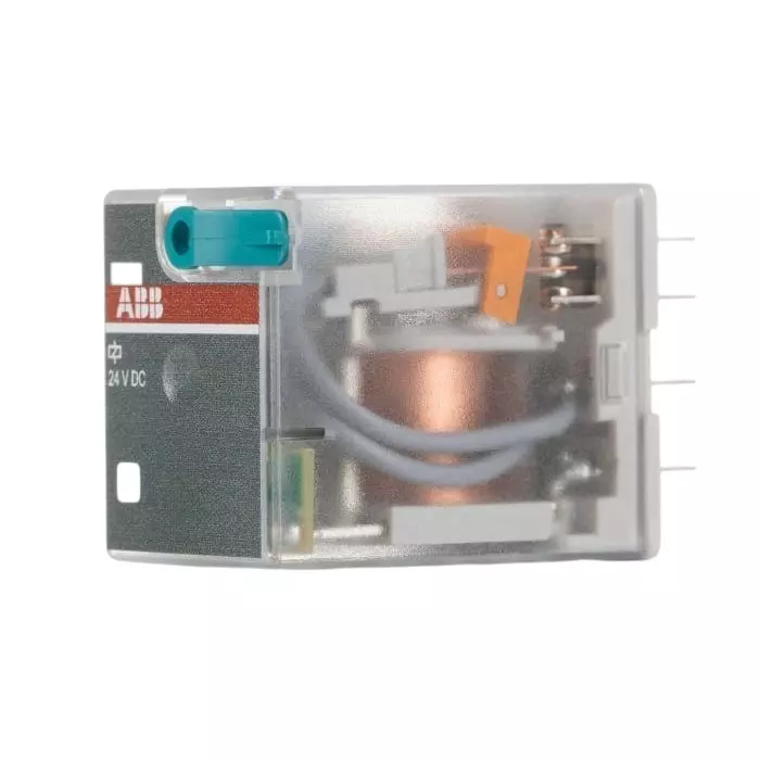 ABB CR-M Series Interface Relay, DIN Rail Mount, 24 V DC Coil, 4CO (SPDT), 6A Load, 1SVR405613R1000 CR-M024DC4