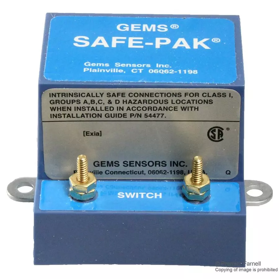 GEMS SENSORS Relay, Safety, Spst-No, 120VAC, 5A, 22445