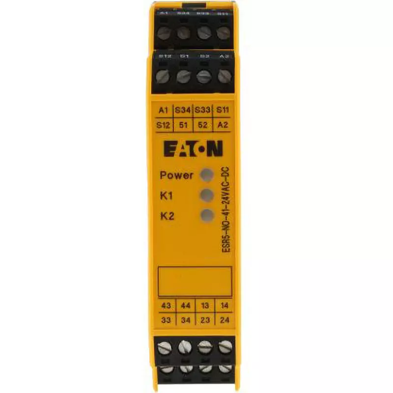 EATON Safety Relay Emergency stop, safety switch / interlock Function 1 No. of Channels, ESR5-NO-41-24VAC-DC