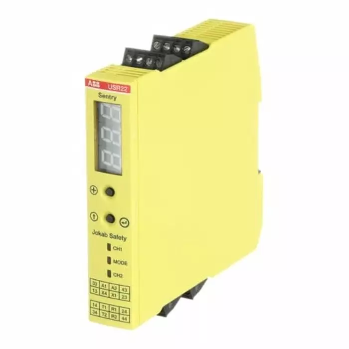 ABB - JOKAB Sentry USR22 Time Delay Safety Relay 24 V DC Dual-Channel 4 Safety Contacts, 2TLA010070R0400Sentry USR22 24VDC