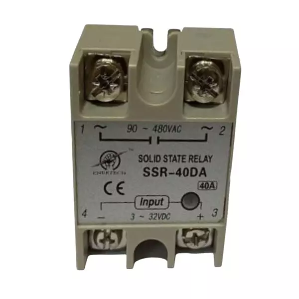 ENERTECH DC to AC Solid State Relay Single Phase 40 Amp Current Rating, EN-40 DA