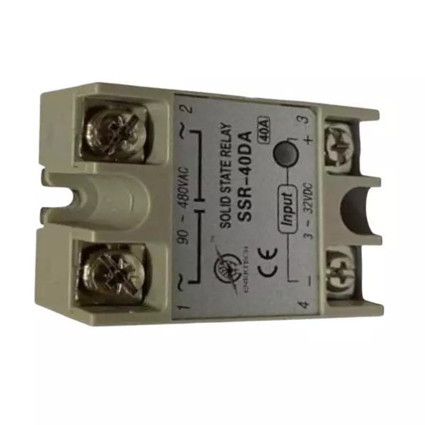 ENERTECH DC to AC Solid State Relay Single Phase 40 Amp Current Rating, EN-40 DA