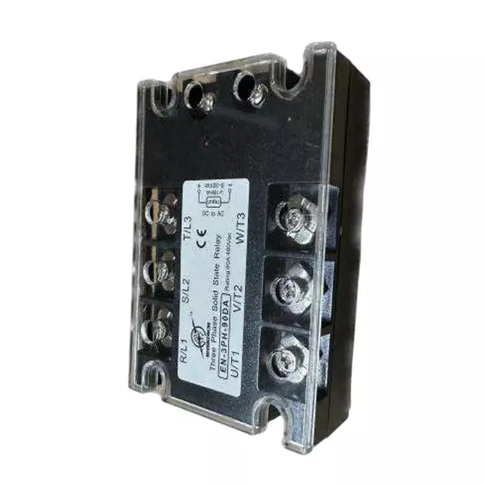 ENERTECH DC to AC Solid State Relay Three Phase 90 A 5-32 V DC Input 90-480 V AC Output, EN-3PH-90DA