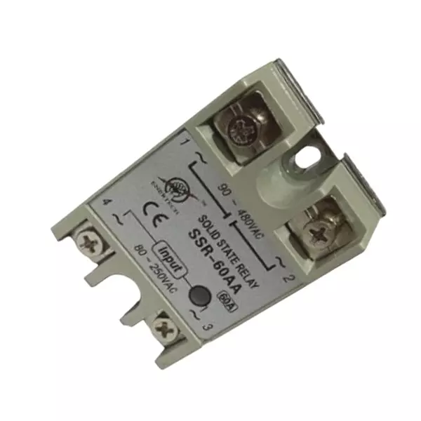 ENERTECH AC to AC Solid State Relay Single Phase 60 Amp Current Rating, EN-60 AA