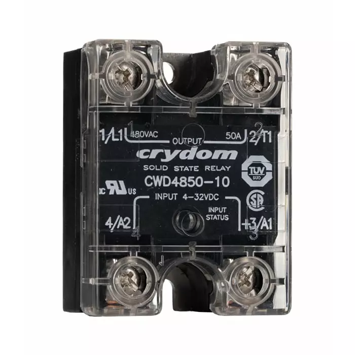 SENSATA/CRYDOM Solid State Relay CW Series 50 A RMS Load Panel Mount 660 V AC 32 Control, CWD4850-10