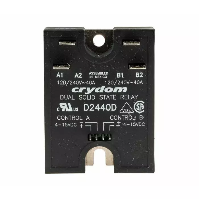 SENSATA/CRYDOM Solid State Relay 40 A Load Surface Mount 280 V 15 Control, D2440D