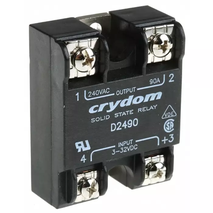 SENSATA/CRYDOM Solid State Relay Series 1 240 VAC 90 A RMS Load Surface Mount 280 V 32 Control, D2490
