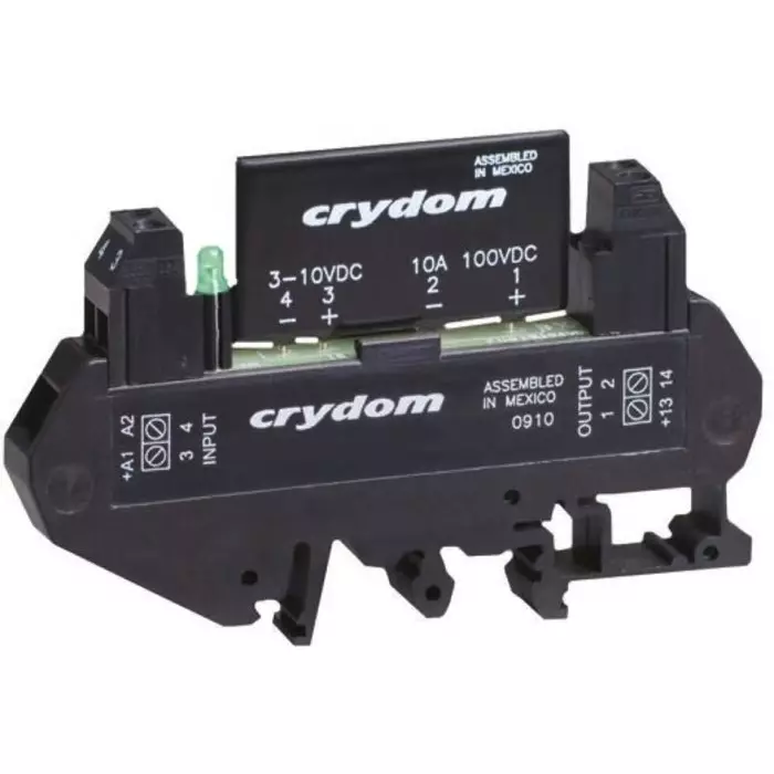 SENSATA/CRYDOM Solid State Interface Relay DRA1 CMX Series 10 V DC Control 3 A Load DIN Rail Mount, DRA1-CMX200D3