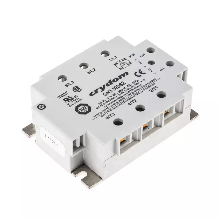 SENSATA/CRYDOM Solid State Relay GN3 Series 50 A RMS Load Panel Mount 600 V AC 32 DC Control, GN350DSZ