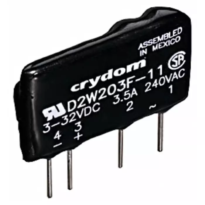 SENSATA/CRYDOM Solid State Relay D2W Series 3 A Load PCB Mount 280 V rms 32 DC Control, D2W203F