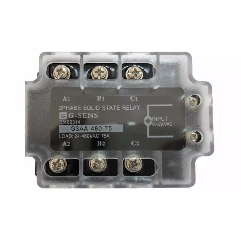 G-SENS Solid State Relay AC to AC 25 Amp Three Phase, G3AA-480-25