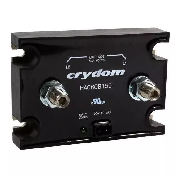 Crydom HAC Series Solid State Relays Panel Mount 150 A Load Current Rating, HAC24D150-10