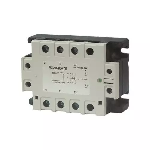 Carlo Gavazzi RZ3A Series Three Phase Relays Panel Mount 55 A Load Current Rating, RZ3A40D55