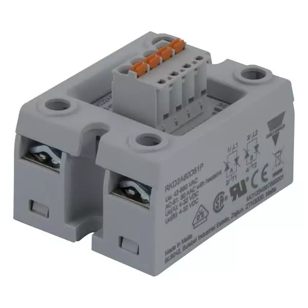 Carlo Gavazzi RKD2 Series Solid State Relays Panel Mount 50 A Load Current Rating, RKD2A60D50P